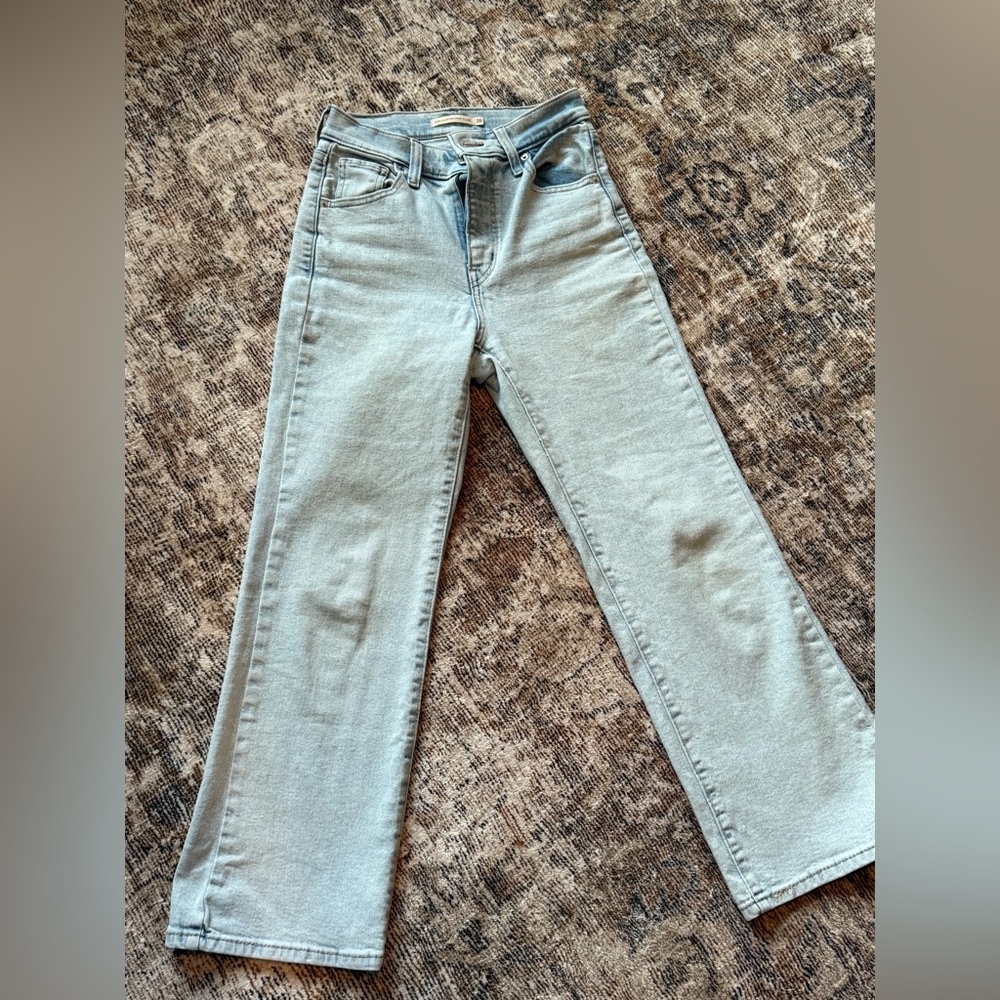 Levi's Women's Light Gray Flare Jeans